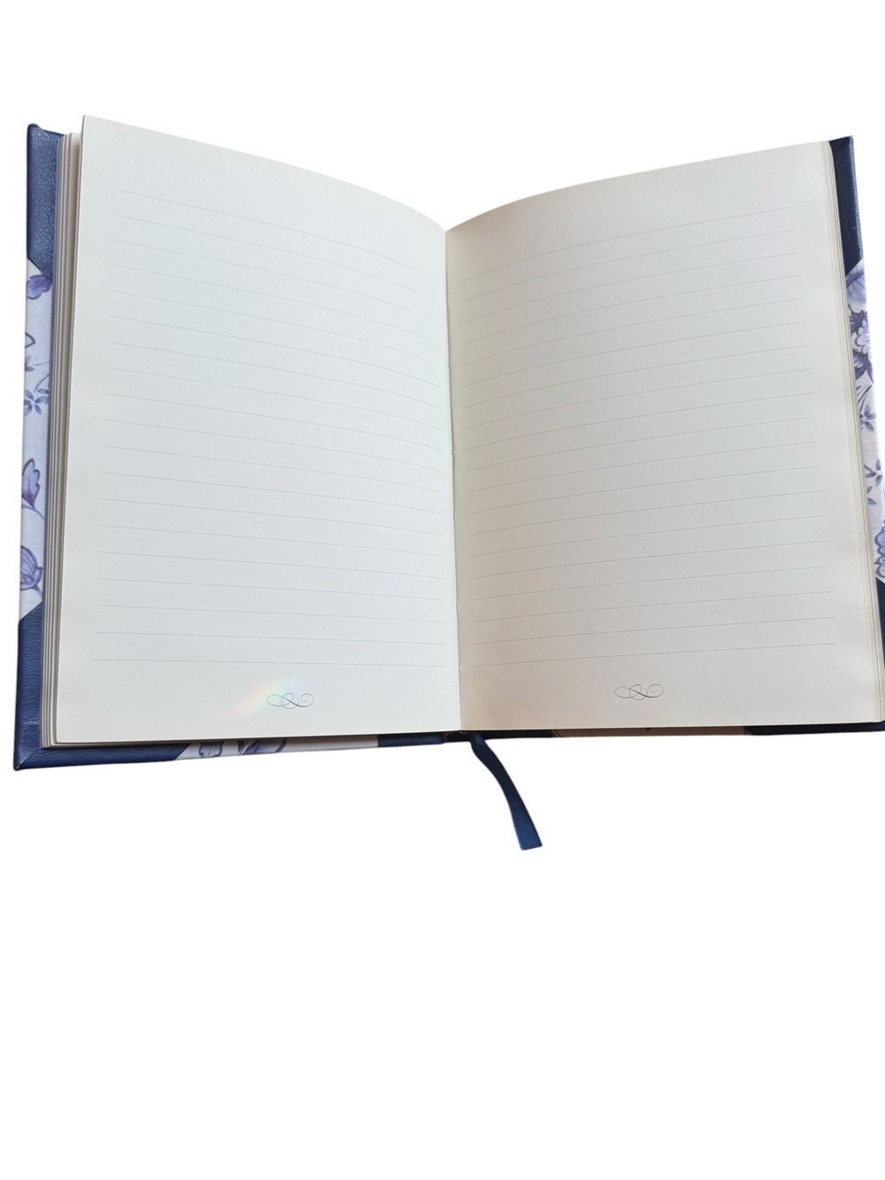 Blue Floral Hardcover Journal - Picture 3 of 8